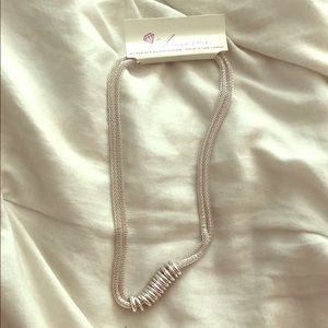 Silver colored necklace